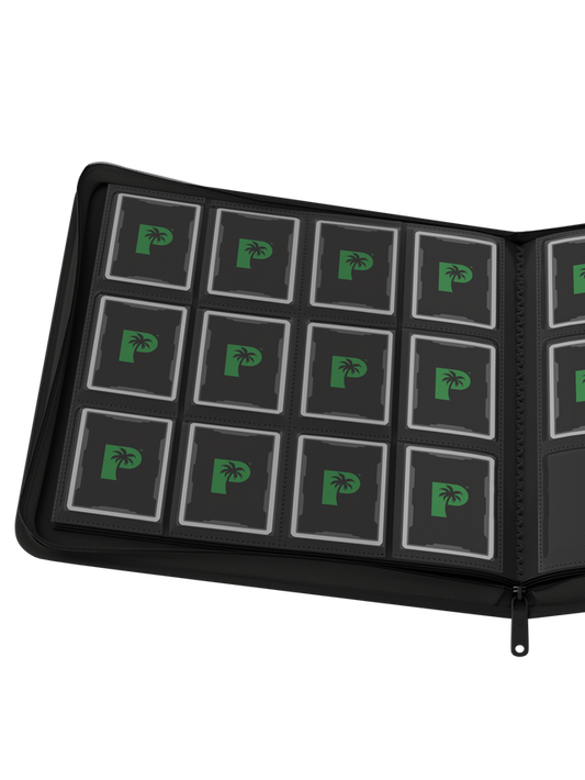 Palms Off Gaming | Stealth 12 Pocket Zip Binder - 480 - Black