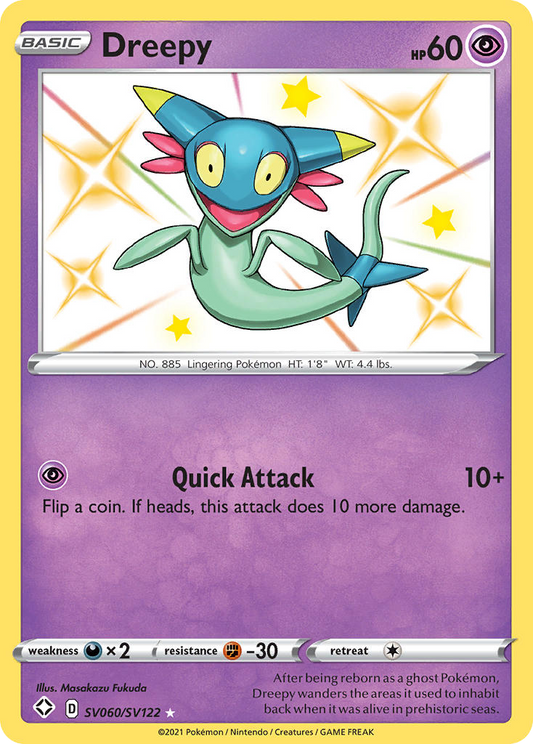 Dreepy SV060/SV122 Shiny Rare Shining Fates Shiny Vault NM/M