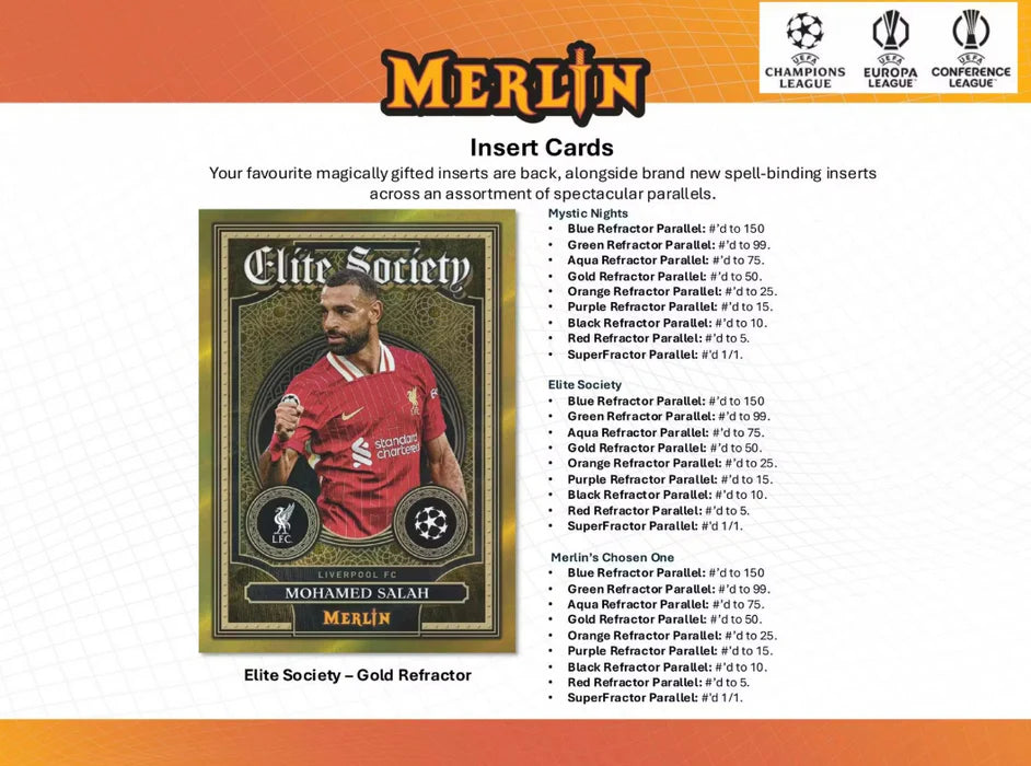 2024-25 Topps UEFA Club Competitions Merlin Chrome Soccer Blaster Value Box