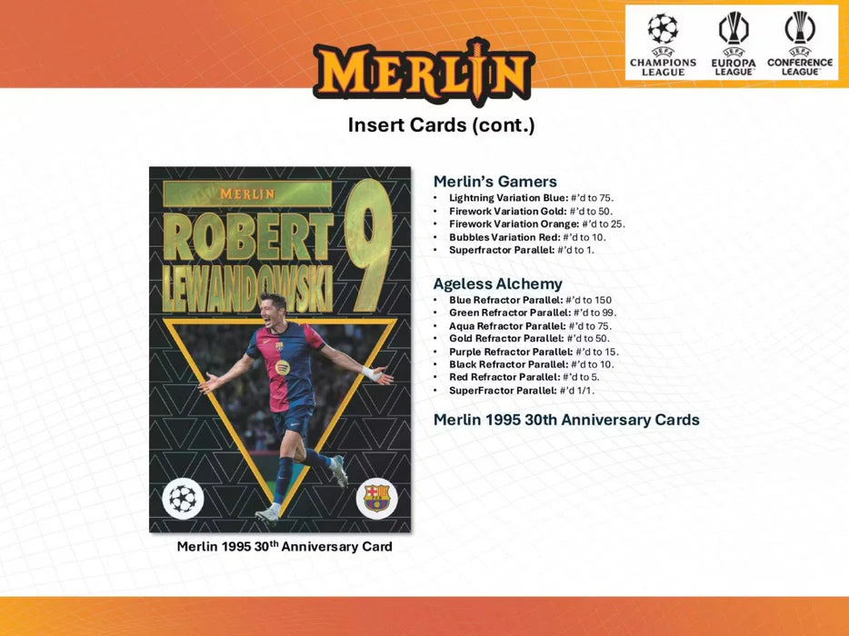 2024-25 Topps UEFA Club Competitions Merlin Chrome Soccer Blaster Value Box