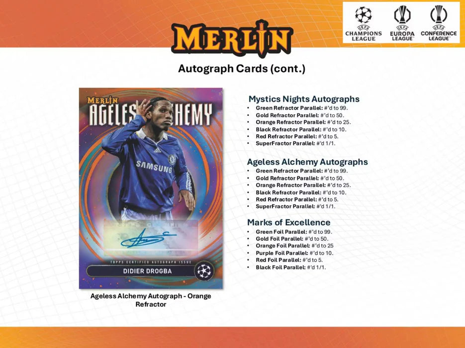 2024-25 Topps UEFA Club Competitions Merlin Chrome Soccer Blaster Value Box