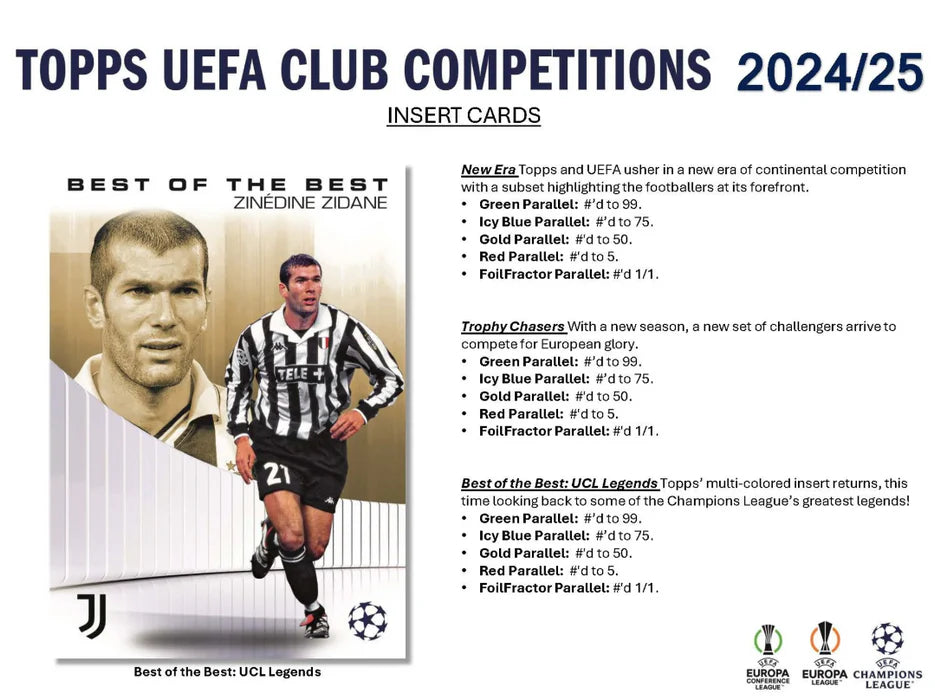 2024-25 Topps UEFA Club Competitions Soccer Value Blaster Box