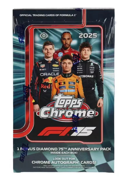 2025 Topps Chrome Formula 1 F1 Racing Hobby Box