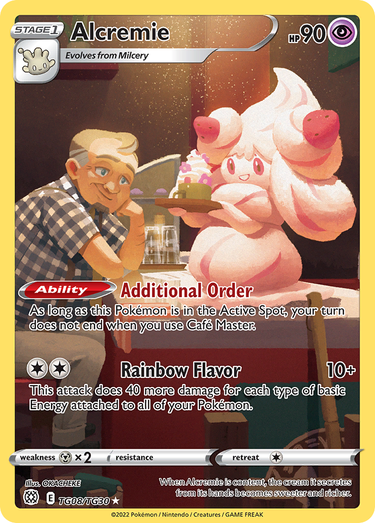 Alcremie TG08/TG30 Brilliant Stars Trainer Gallery Holo NM/M