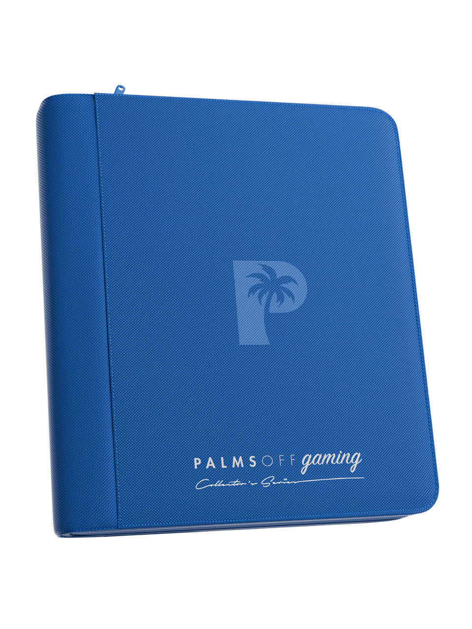 Palms Off Gaming | Collector's Series TOP LOADER Zip Binder - 4 Pocket - Blue
