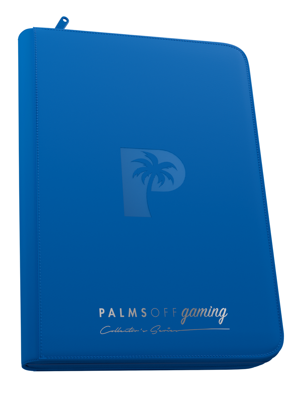 Palms Off Gaming | Collector's Series Top Loader Zip Binder - 9 Pocket - Blue