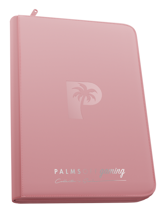 Palms Off Gaming | Collector's Series Top Loader Zip Binder - 9 Pocket - Pink