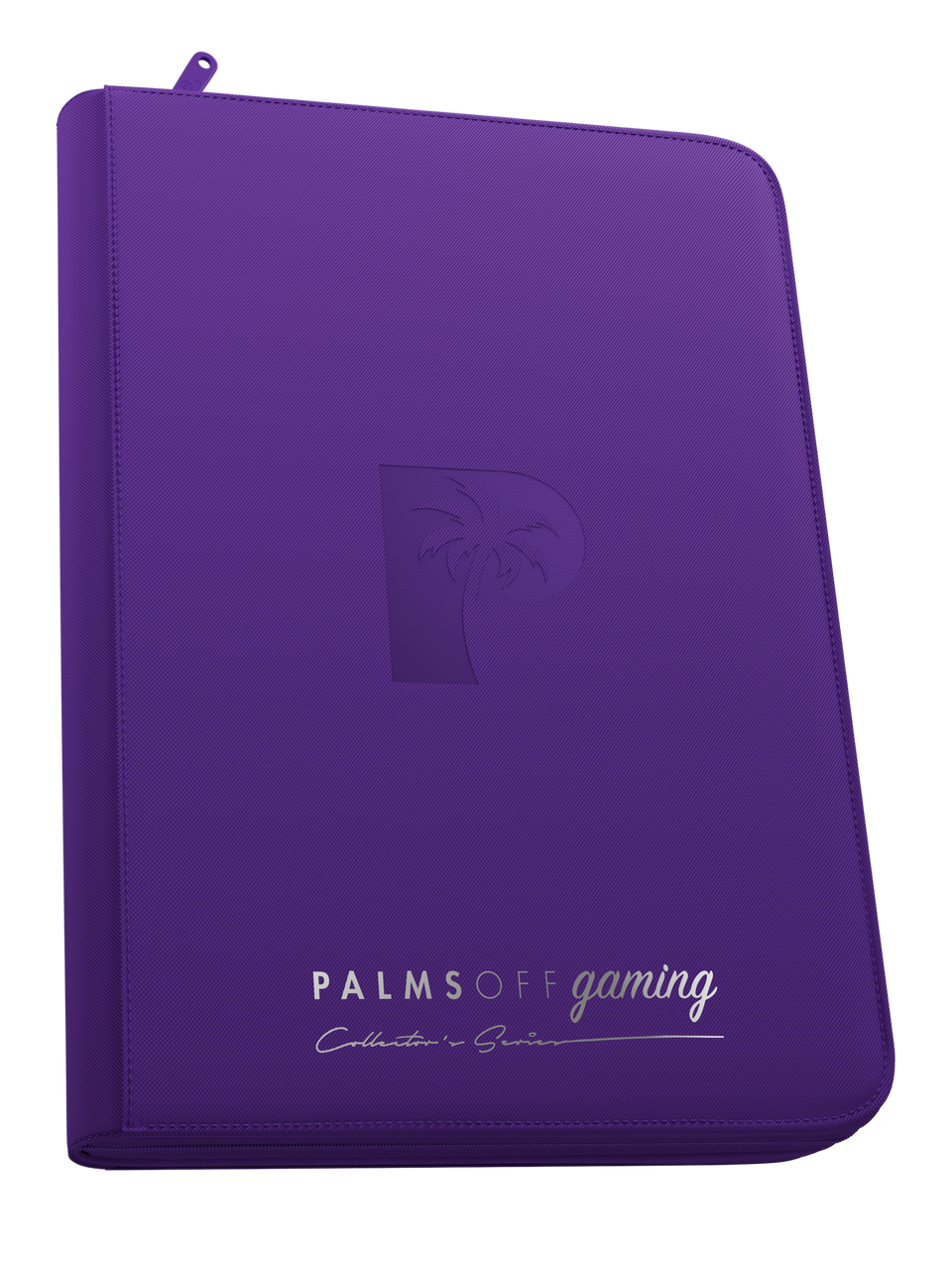 Palms Off Gaming | Collector's Series Top Loader Zip Binder - 9 Pocket - Purple