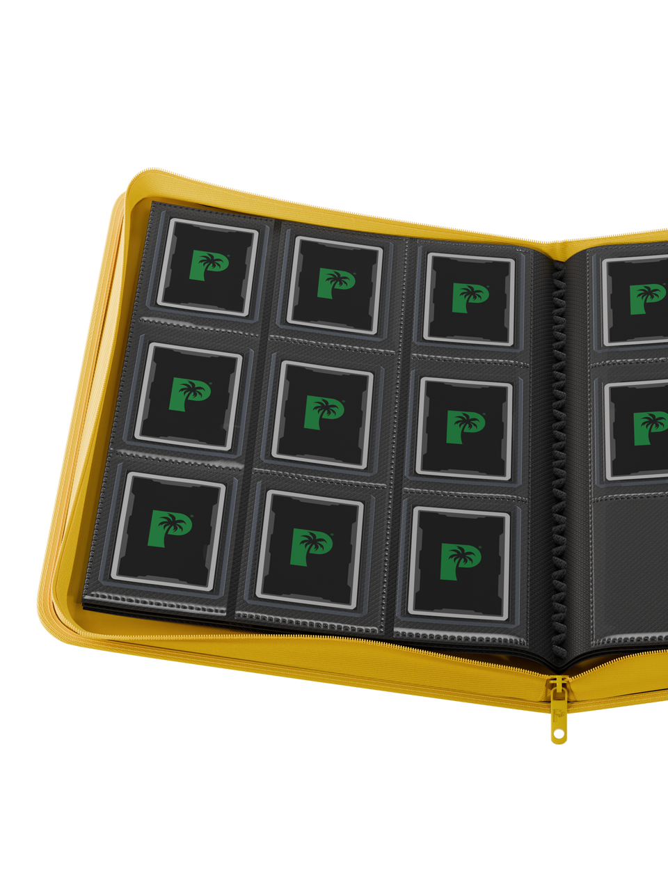 Palms Off Gaming | Collector's Series Top Loader Zip Binder - 9 Pocket - Yellow