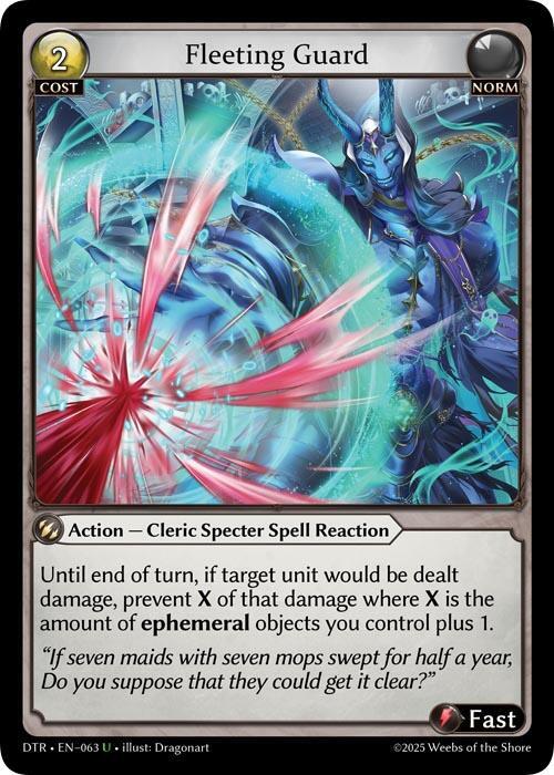 Fleeting Guard 063 Uncommon Distorted Reflections NM