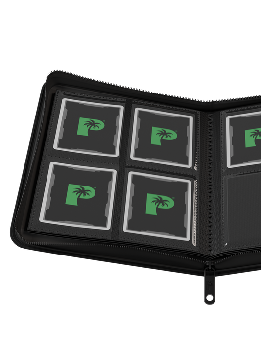 Palms Off Gaming | Collector's Series 4 Pocket Zip Binder - Black