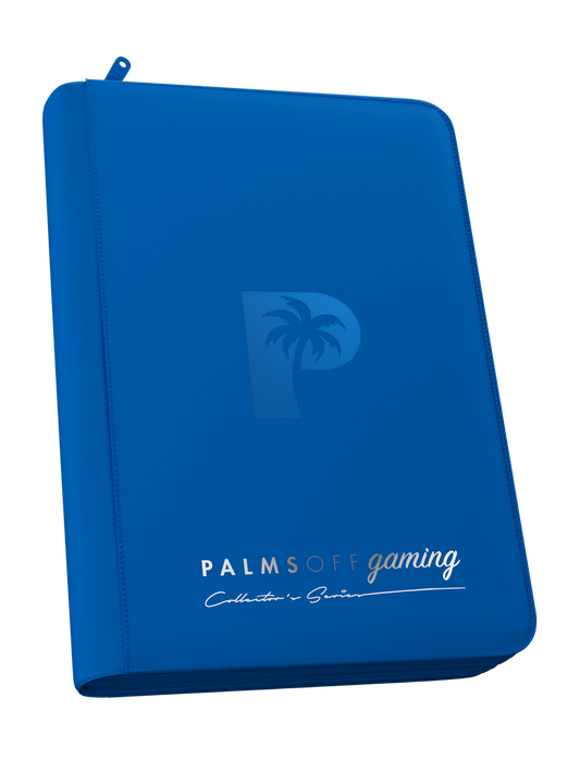 Palms Off Gaming | Collector's Series 4 Pocket Zip Binder - Blue