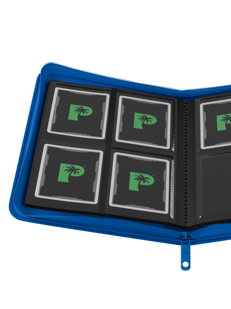 Palms Off Gaming | Collector's Series 4 Pocket Zip Binder - Blue