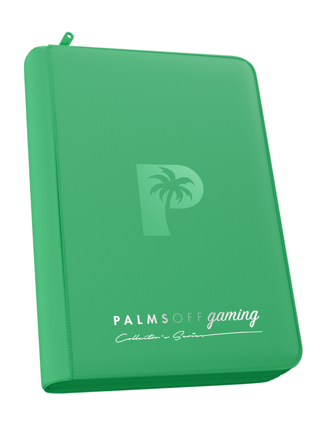 Palms Off Gaming | Collector's Series 4 Pocket Zip Binder - Green
