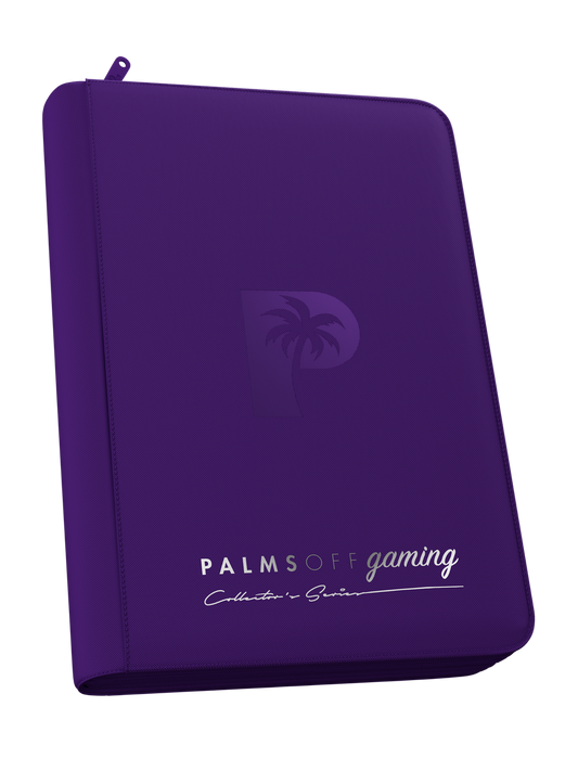 Palms Off Gaming | Collector's Series 4 Pocket Zip Binder - Purple
