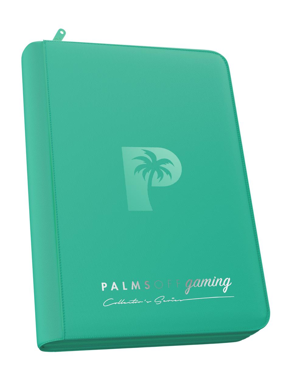 Palms Off Gaming | Collector's Series 4 Pocket Zip Binder - Turquoise