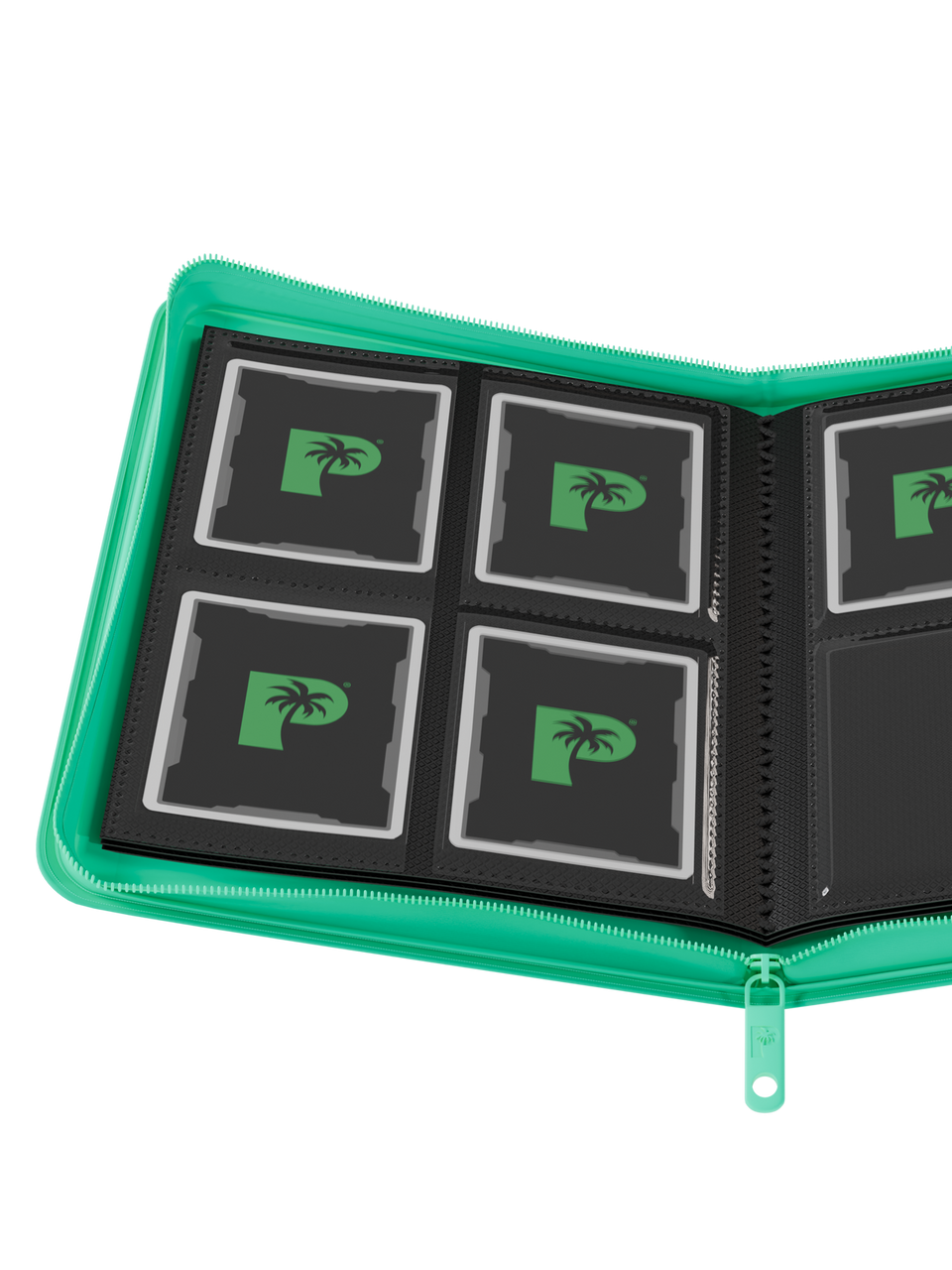 Palms Off Gaming | Collector's Series 4 Pocket Zip Binder - Turquoise