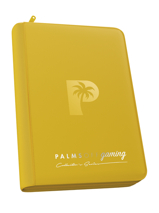 Palms Off Gaming | Collector's Series 4 Pocket Zip Binder - Yellow