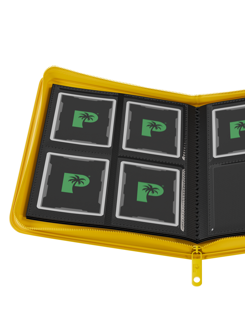 Palms Off Gaming | Collector's Series 4 Pocket Zip Binder - Yellow