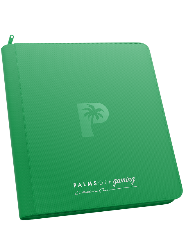 Palms Off Gaming | Collector's Series 12 Pocket Zip Binder - 480 - Green
