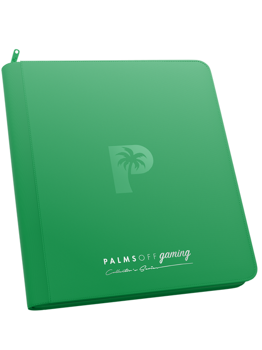 Palms Off Gaming | Collector's Series 12 Pocket Zip Binder - 480 - Green