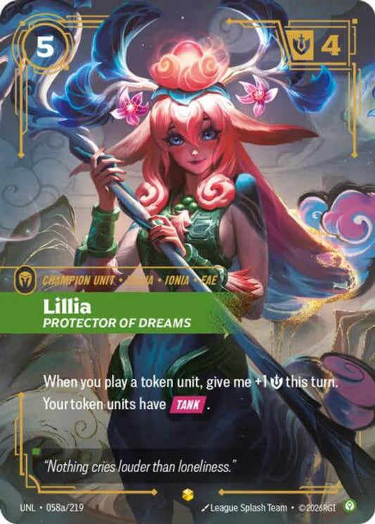 Lillia - Protector of Dreams (Alternate Art) 058A/219 Showcase Unleashed NM/M
