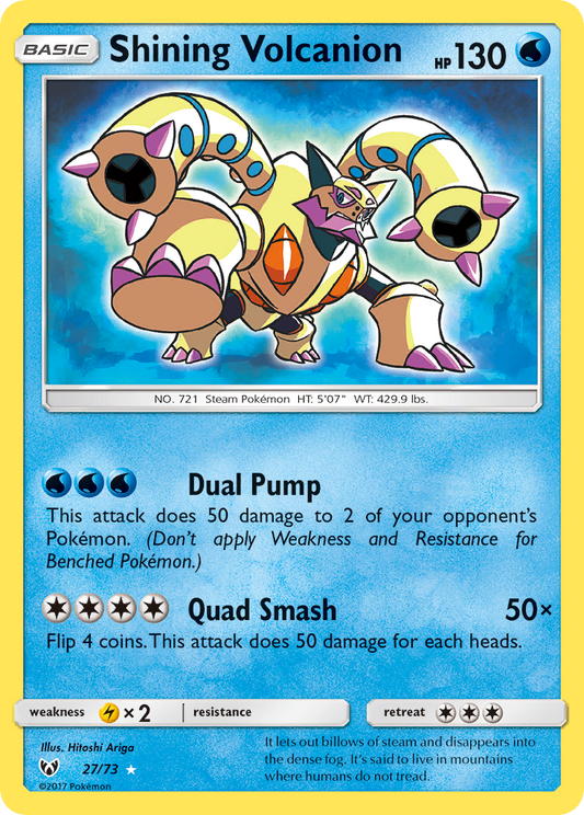 Shining Volcanion 27/73 Rare Shining Shining Legends NM/M