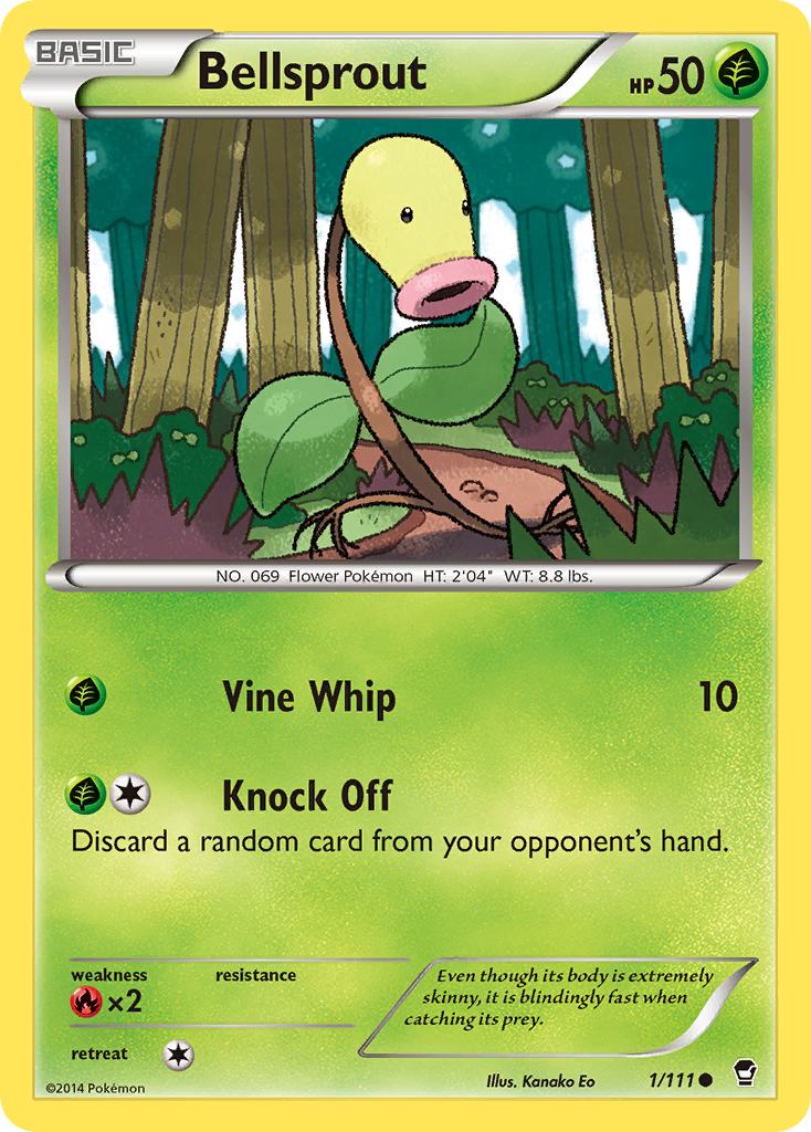 Bellsprout 1/111 Common Furious Fists NM/LP