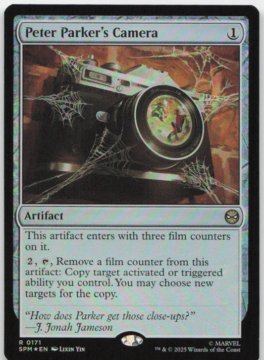 Peter Parker's Camera R Marvel's Spider-Man 171 NM