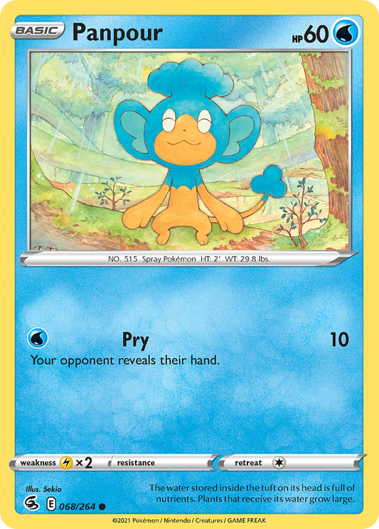 Panpour 068/264 Common Reverse Holo Fusion Strike NM/LP