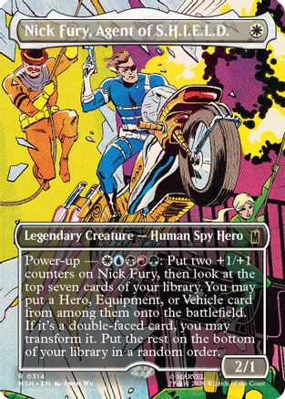 Nick Fury, Agent of S.H.I.E.L.D. (Borderless) 314 Rare Marvel Super Heroes NM/M