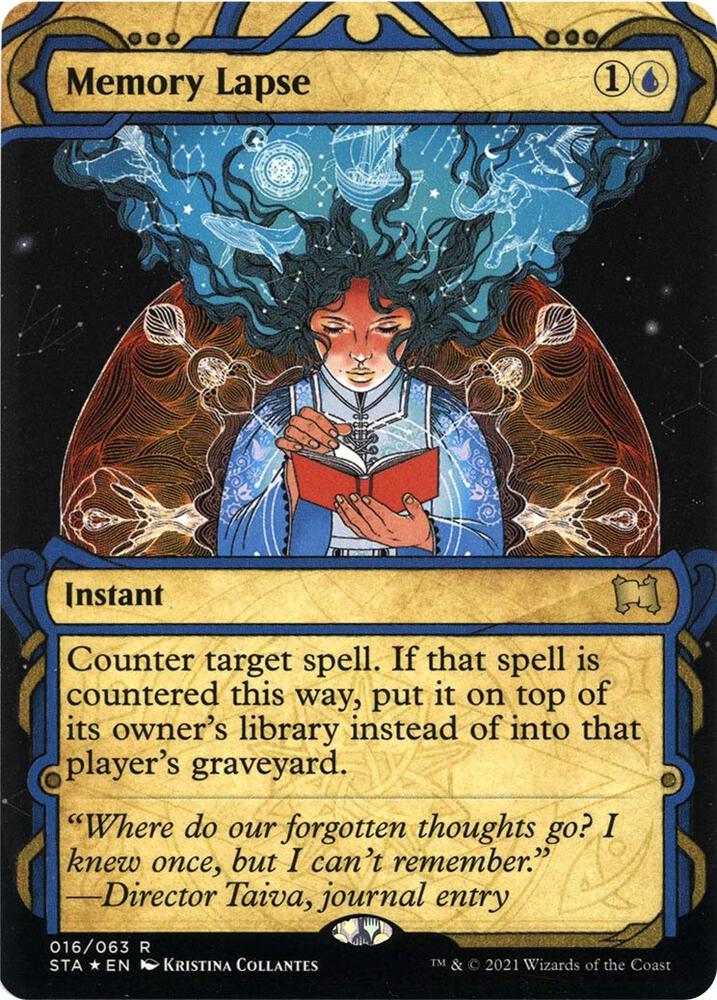 Memory Lapse (Foil Etched) 16 Rare Strixhaven: Mystical Archives NM/M