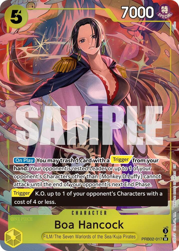 Boa Hancock (Alternate Art) PRB02-017 Foil Premium Booster -The Best- Vol. 2 NM/M