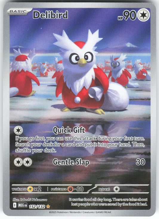 Delibird - Illustration Rare ME01: Mega Evolution 152/132 NM