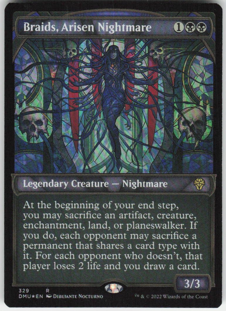 Braids, Arisen Nightmare (Textured Foil) R Dominaria United 329 NM