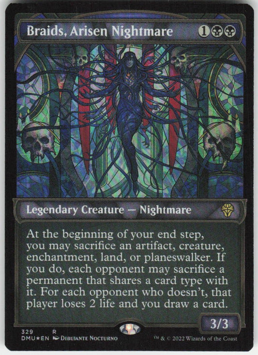 Braids, Arisen Nightmare (Textured Foil) R Dominaria United 329 NM