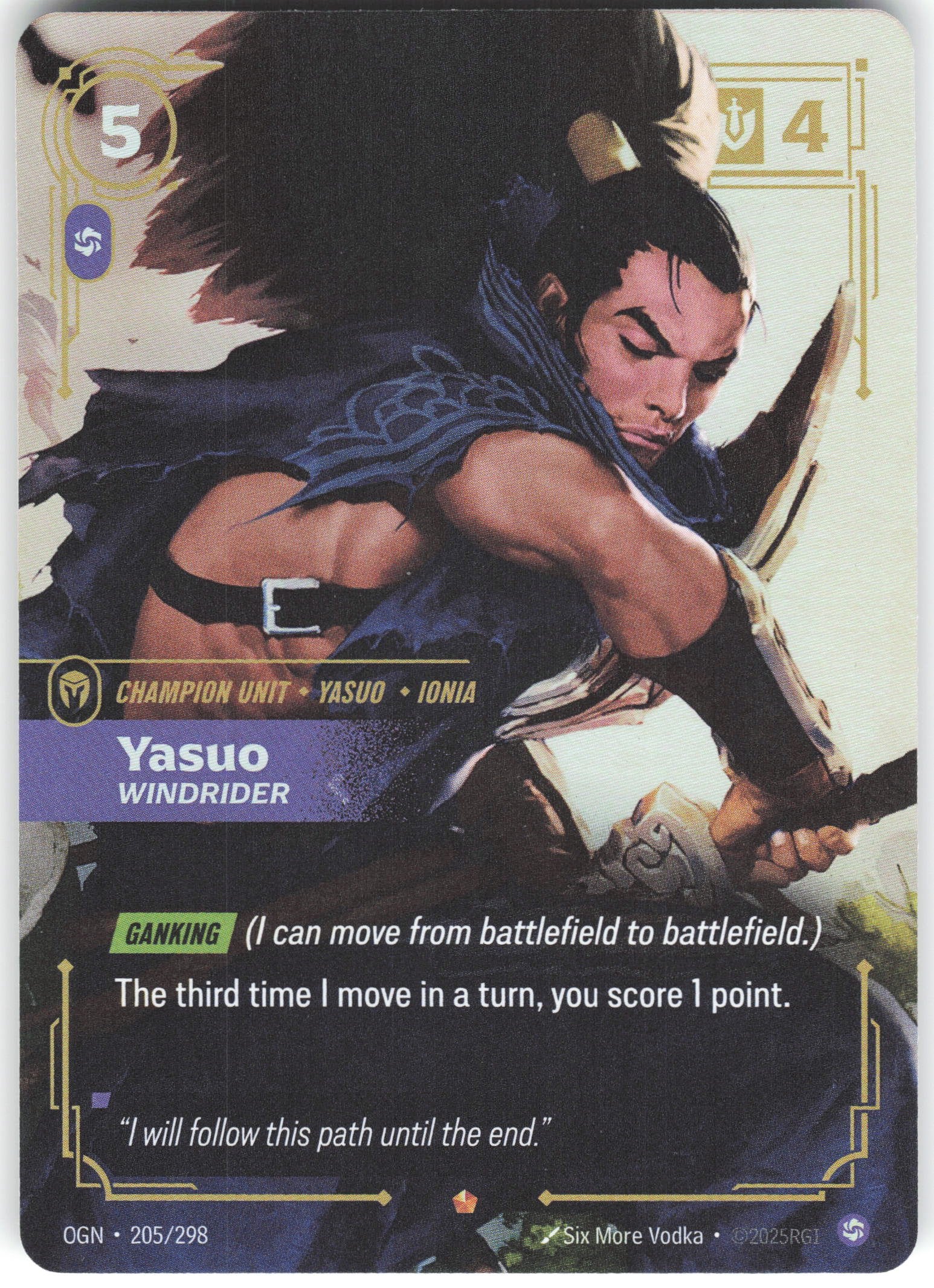 Yasuo - Windrider Epic Origins 205/298 NM