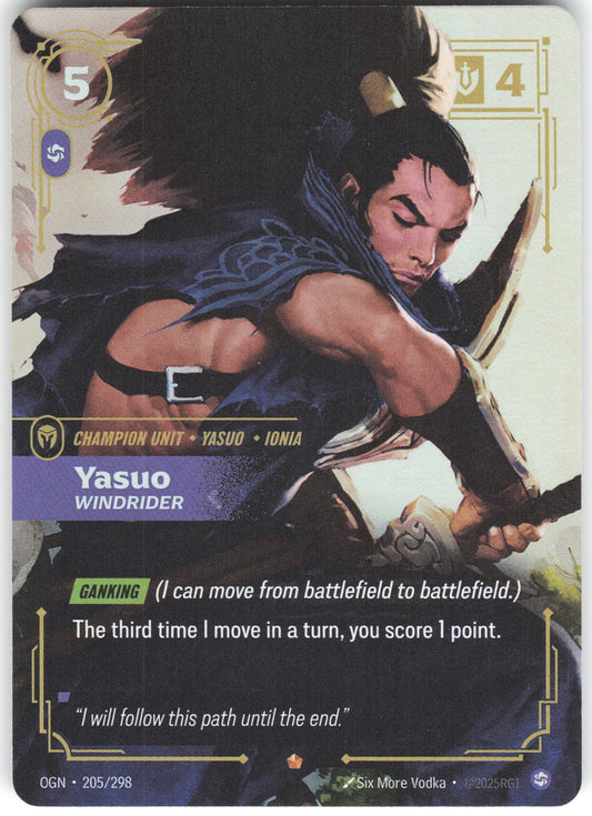 Yasuo - Windrider Epic Origins 205/298 NM