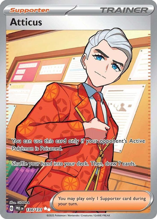 Atticus 134/131 Ultra Rare Prismatic Evolutions Holo NM/M