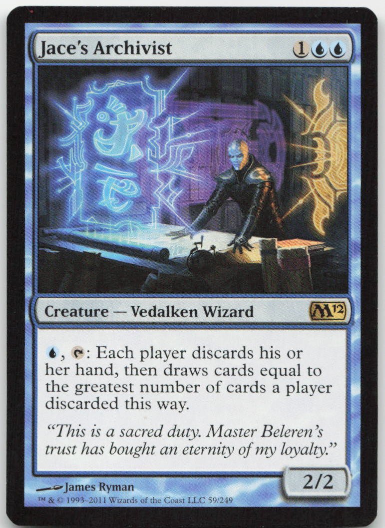 Jace's Archivist R Magic 2012 (M12) 59 NM