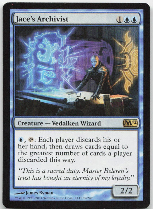 Jace's Archivist R Magic 2012 (M12) 59 NM