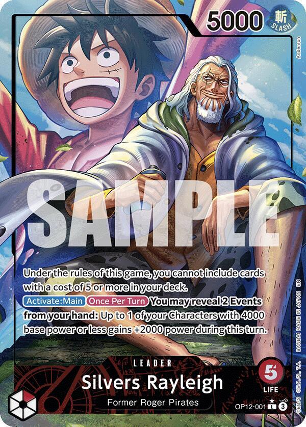 Silvers Rayleigh (Alternate Art) OP12-001 Leader Legacy of the Master NM/M