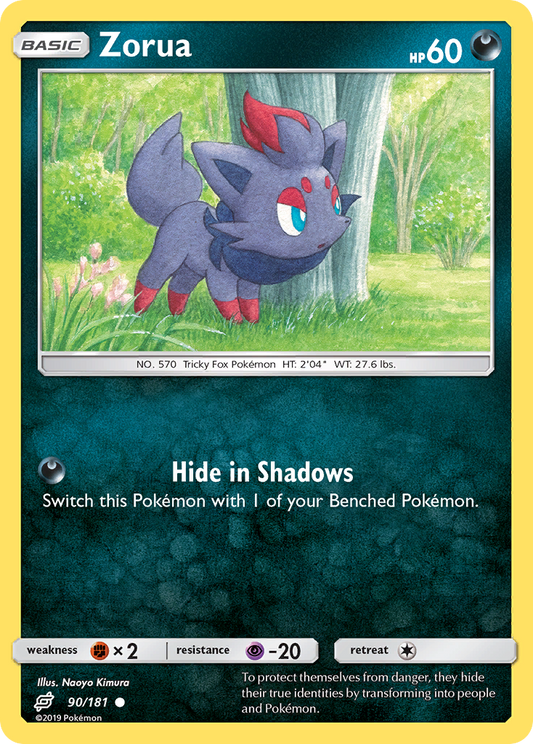 Zorua 90/181 Common Team Up NM/LP