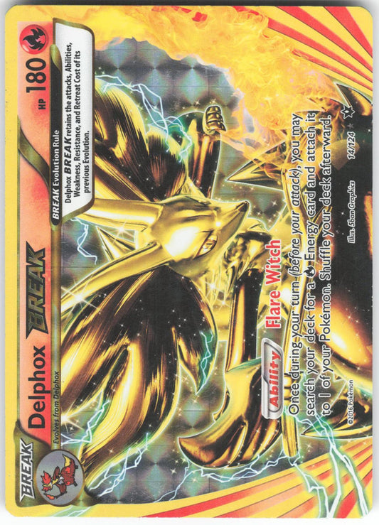 Delphox BREAK 14/124 BREAK Rare Fates Collide LP