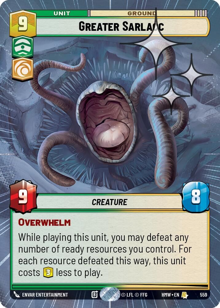 Greater Sarlacc (Hyperspace Foil) 559 Rare Homeworlds NM/M