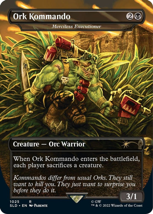 Ork Kommando - Merciless Executioner (Borderless) 1025 Secret Lair Drop Series NM/M