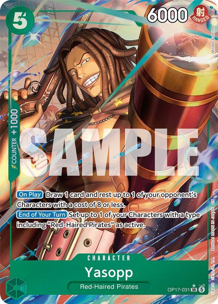 Yasopp (Alternate Art) OP17-031 Super Rare The World's Strongest Warriors NM/M