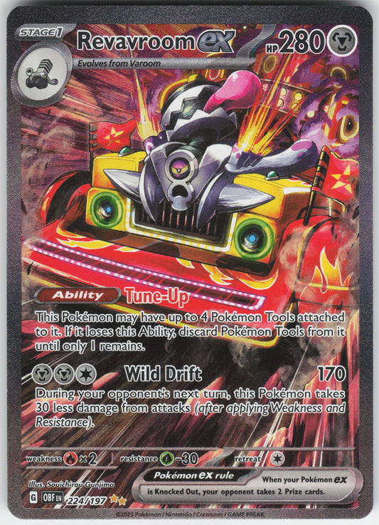 Revavroom ex - Special Illustration Rare SV03: Obsidian Flames 224/197 NM