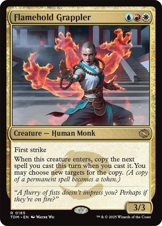 Flamehold Grappler 185 Foil Rare Tarkir: Dragonstorm NM/M