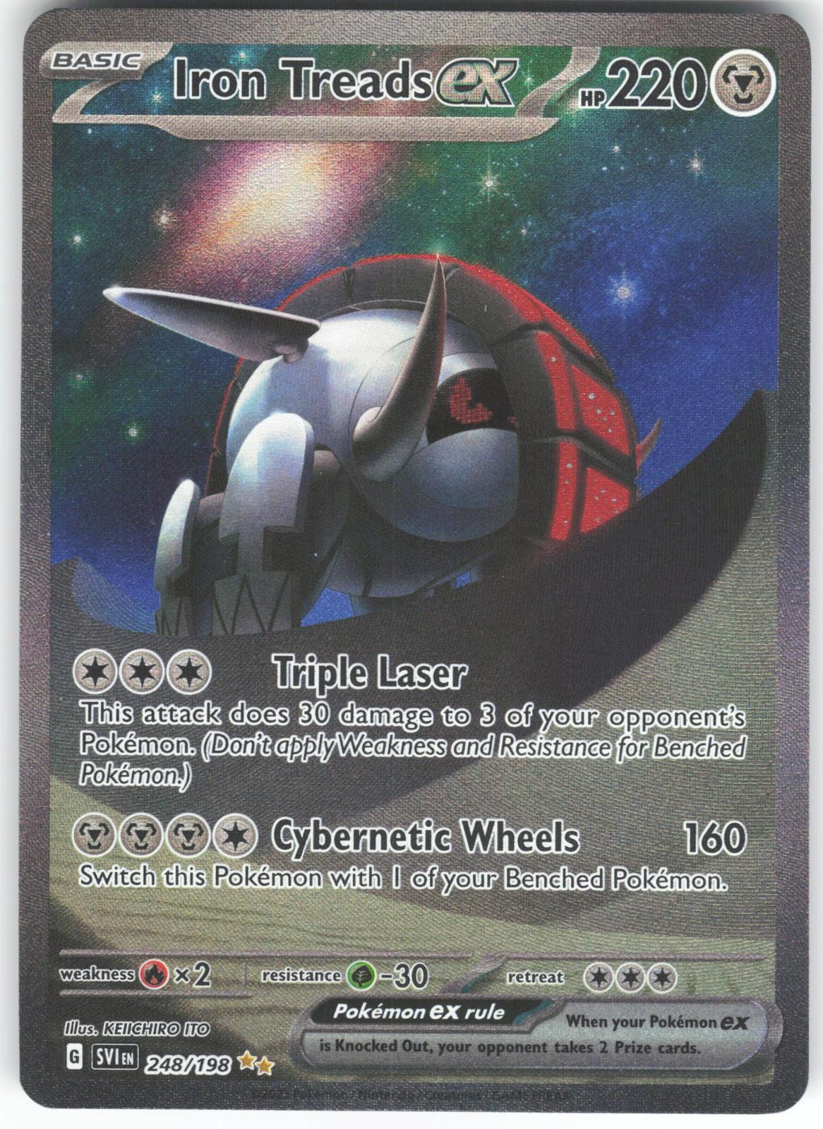 Iron Treads ex 248/198 Special Illustration Rare Scarlet & Violet LP